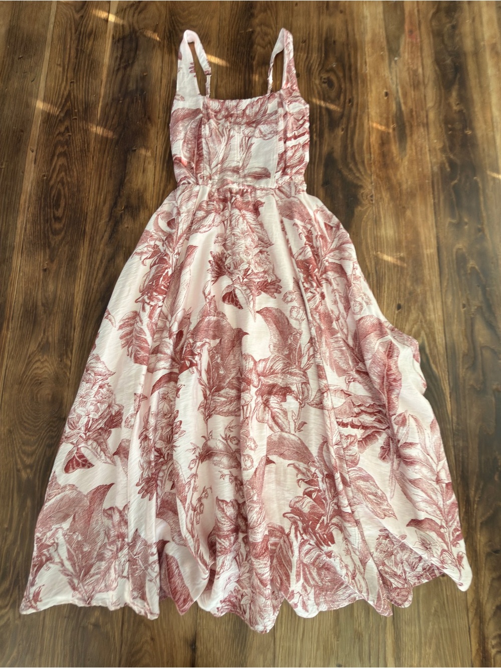iris Cream Maxi Dress with Rose Print